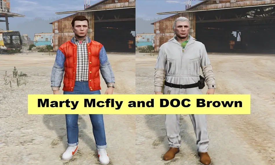 Marty Mcfly and DOC Brown