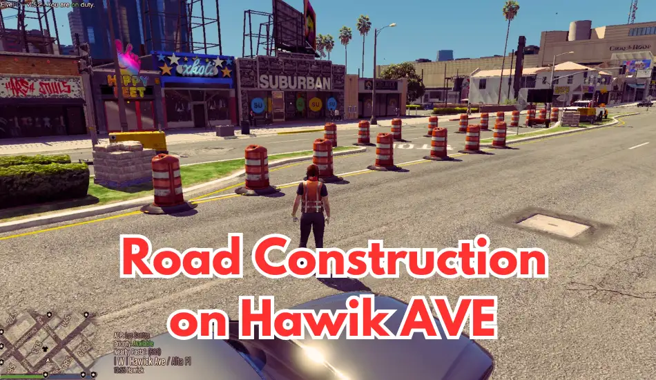 Road Construction on Hawik AVE